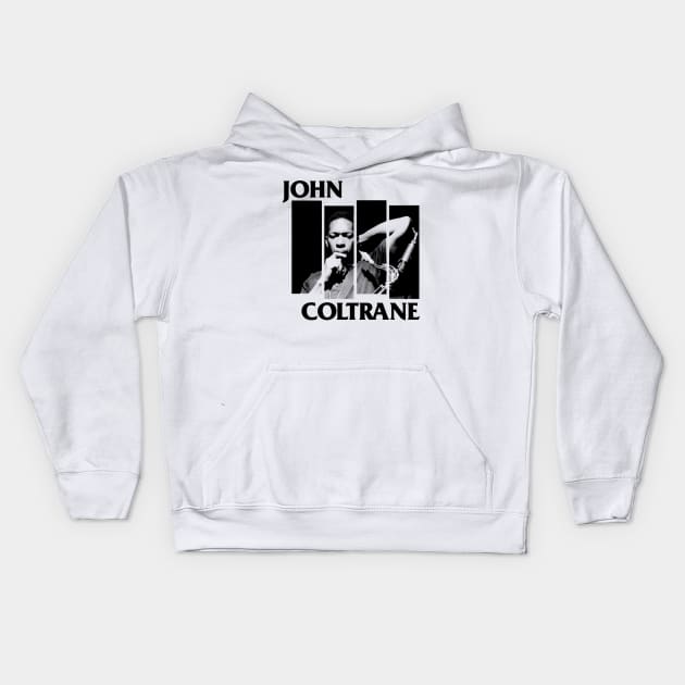 John Coltrane Kids Hoodie by PL Oudin